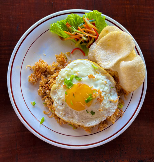 Nasi Goreng en Warung D'atas