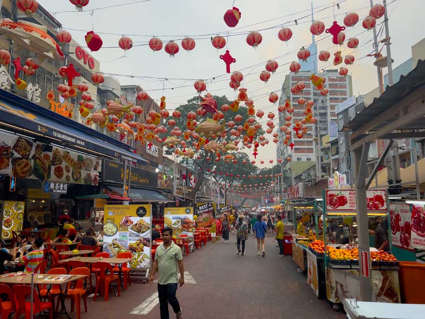 La animada Jalan Alor, ubicada en Bukit Bintang