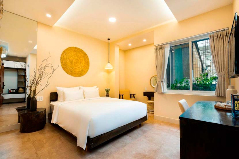 Habitación doble de Hem Touch House, una opción con una muy buena relación calidad-precio donde dormir en Ho Chi Minh