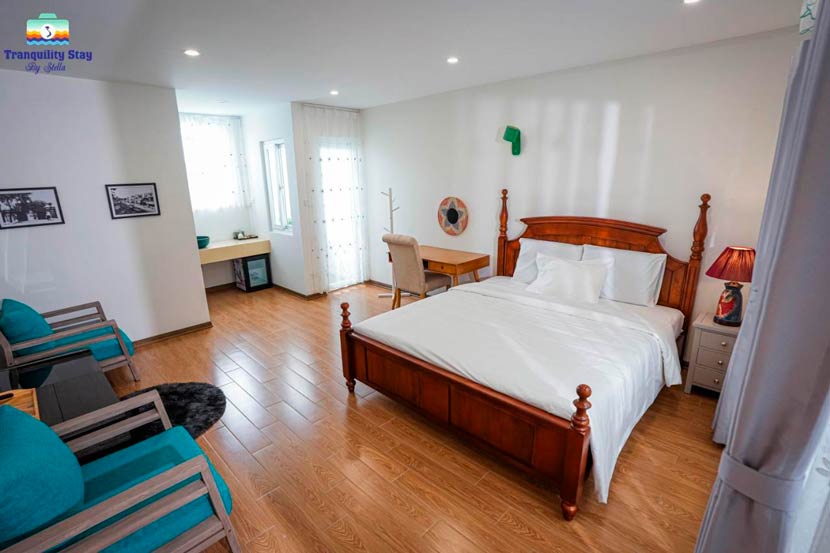 Habitación doble con escritorio de Tranquility Stay en Old Quarter de Hanói