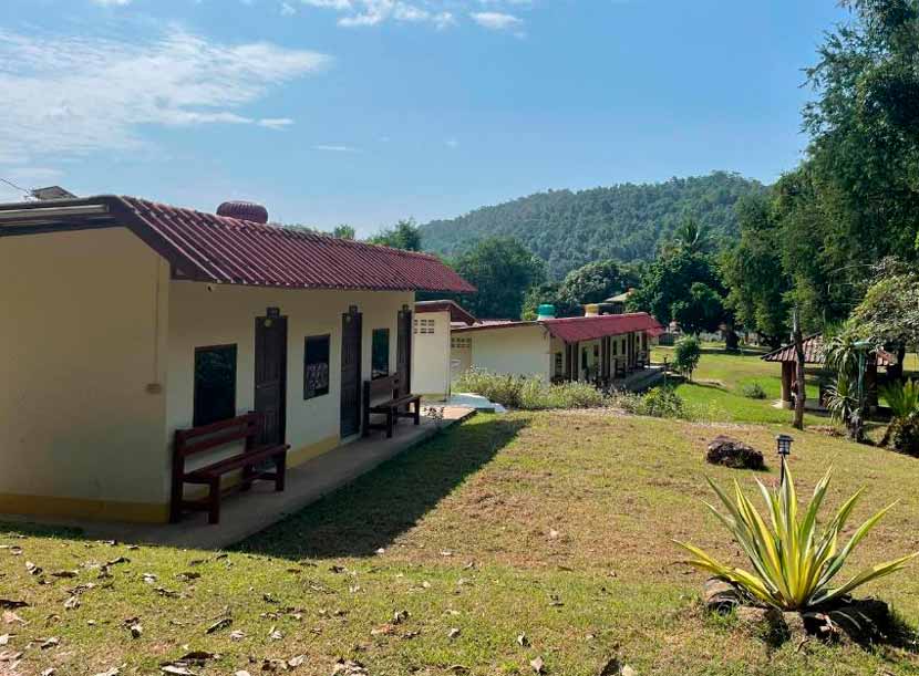 Las habitaciones de The Creek Garden Resort, rodeadas de verde y con unas bonitas vistas