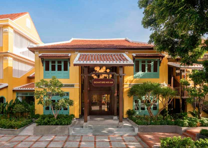 Fachada de The Signature Hoi An, una opción para dormir de lujo por un precio súper competitivo