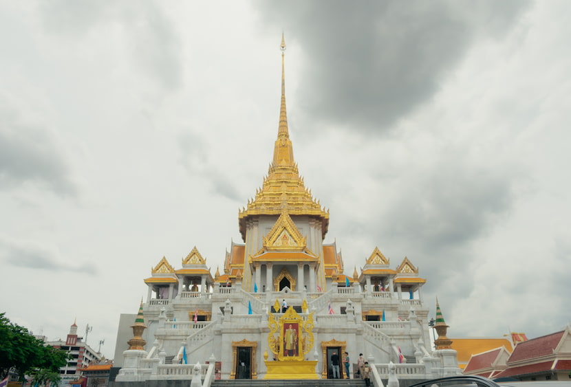 Fachada del templo Wat Traimit, donde se encuentra el Gran Buda Dorado de Bagkok